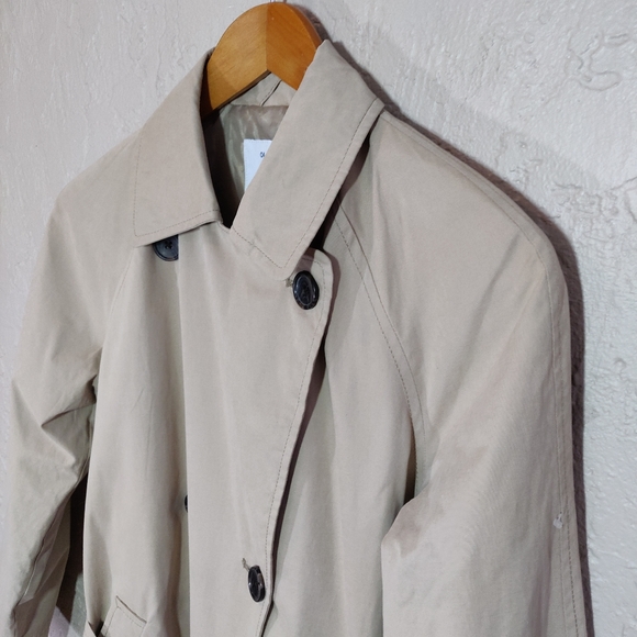 Old Navy Water Resistant Trench Coat Tan Size XS NEW - Picture 9 of 16